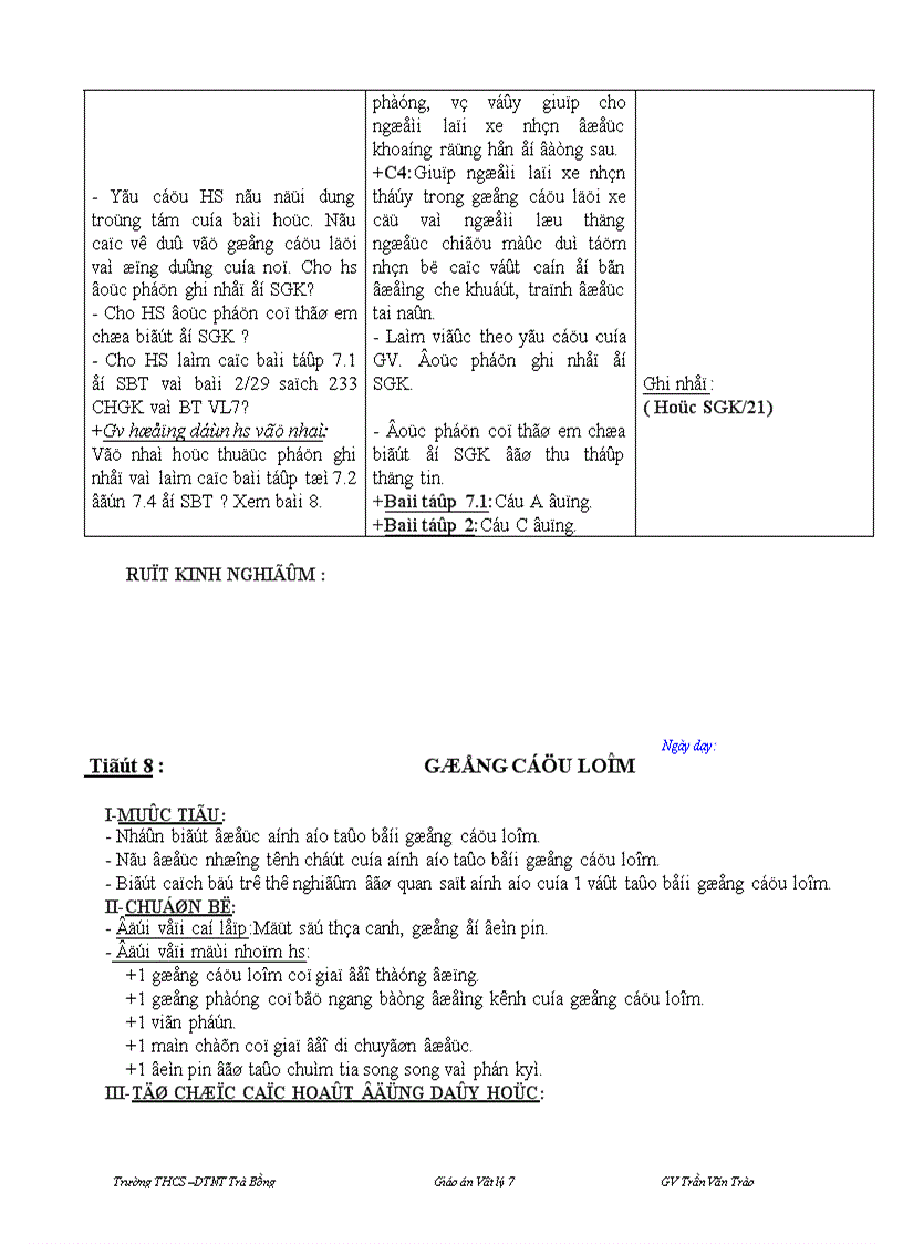 image for page Giáo án Vật lý 7 HKI