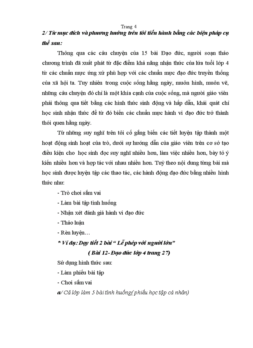 image for page Giáo dục đạo đức HS qua tiết thực hành đạo đức