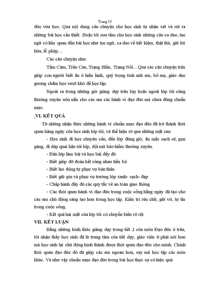 image for page Giáo dục đạo đức HS qua tiết thực hành đạo đức