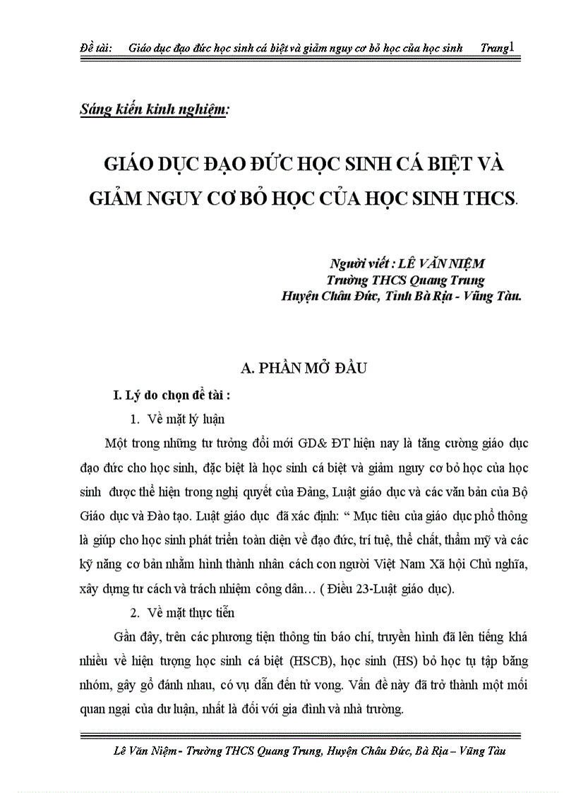 image for page Giáo dục đạo đức HS THCS