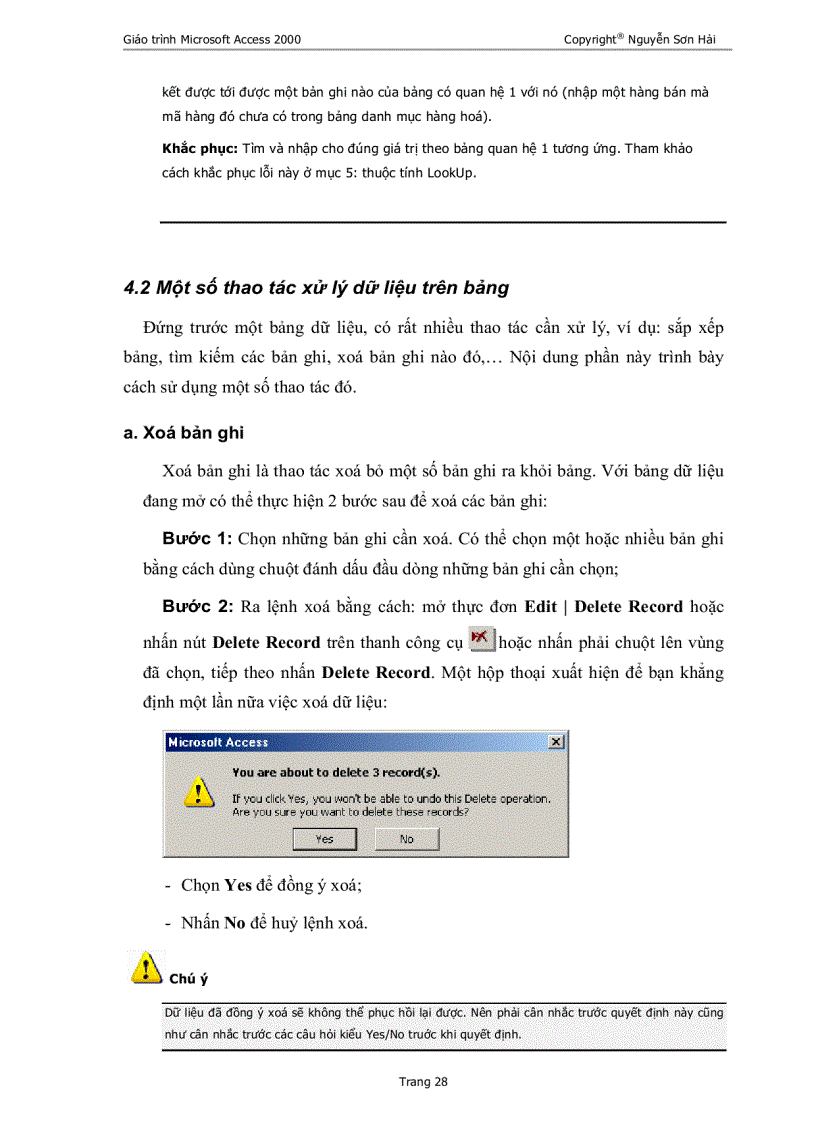 image for page Giáo trình Access2000