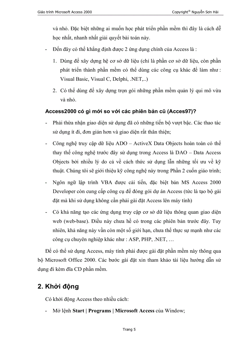 image for page Giáo trình Ascess2000