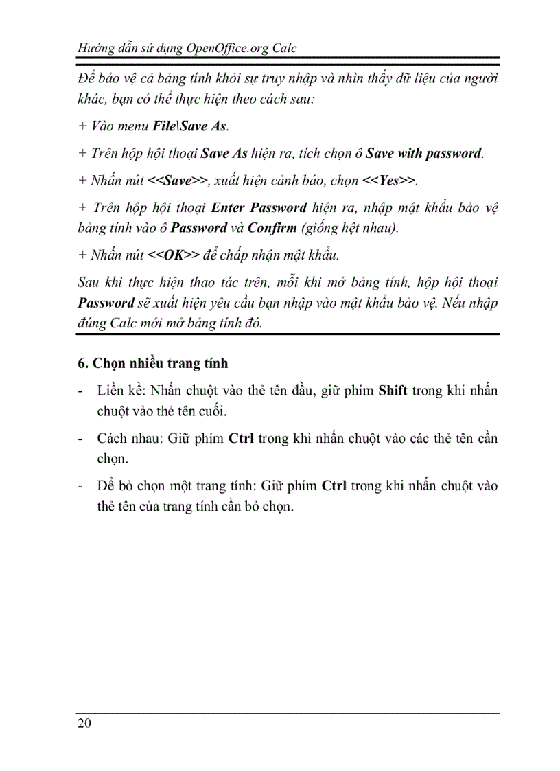 image for page Giáo trình Calc ofpen org