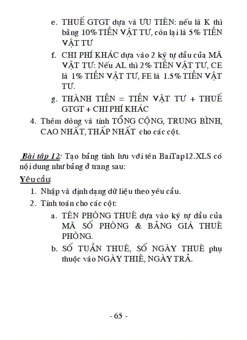 image for page Giao trinh Excel 2003 tron bo Co bai tap doc