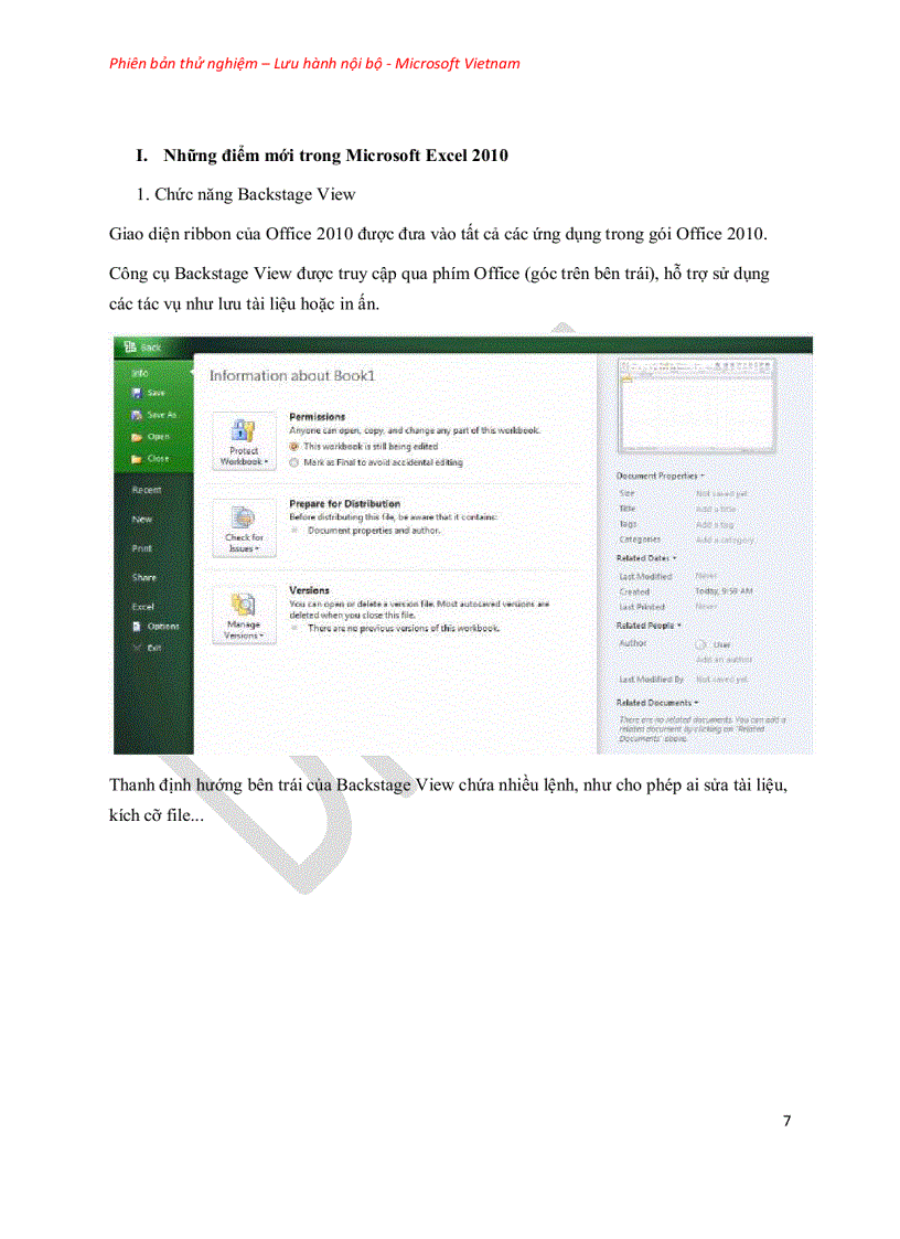 image for page Giáo trình Excel 2010 Microsoft Việt Nam