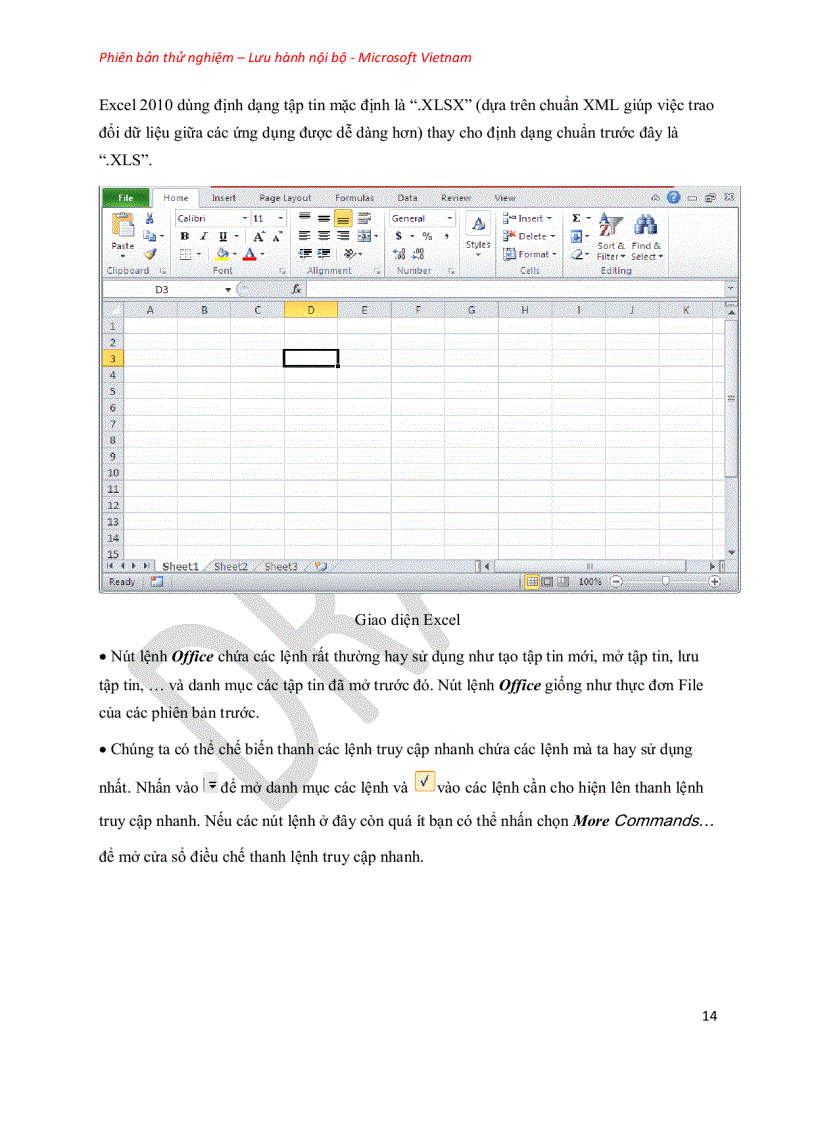 image for page Giáo trình Excel 2010 Microsoft Việt Nam
