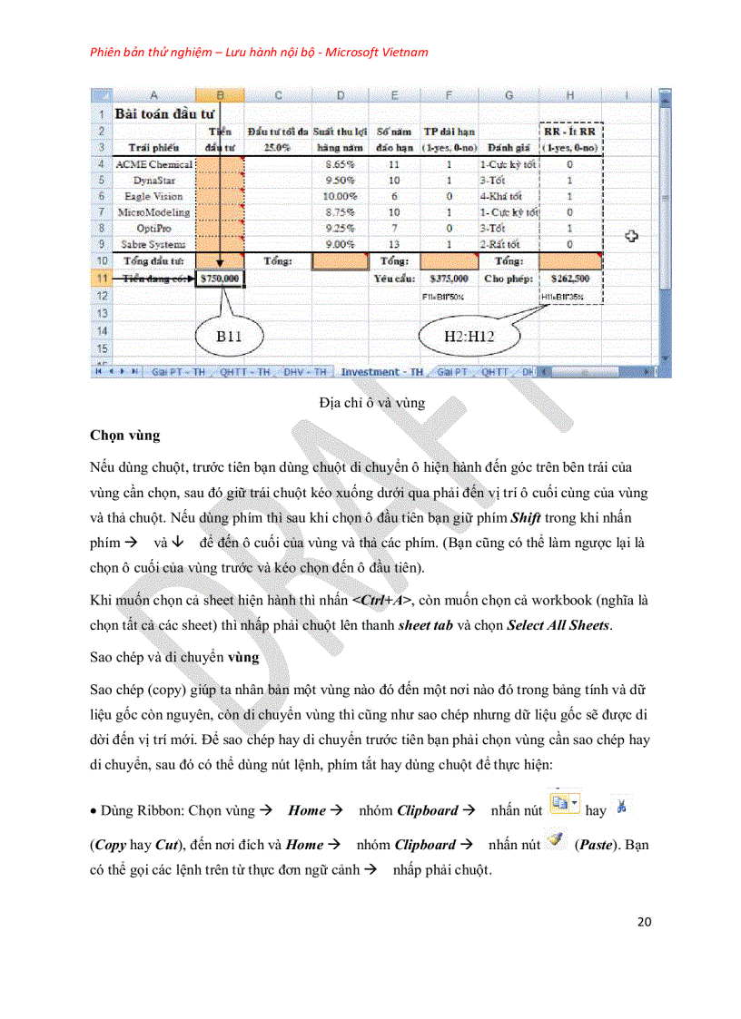 image for page Giáo trình Excel 2010 Microsoft Việt Nam