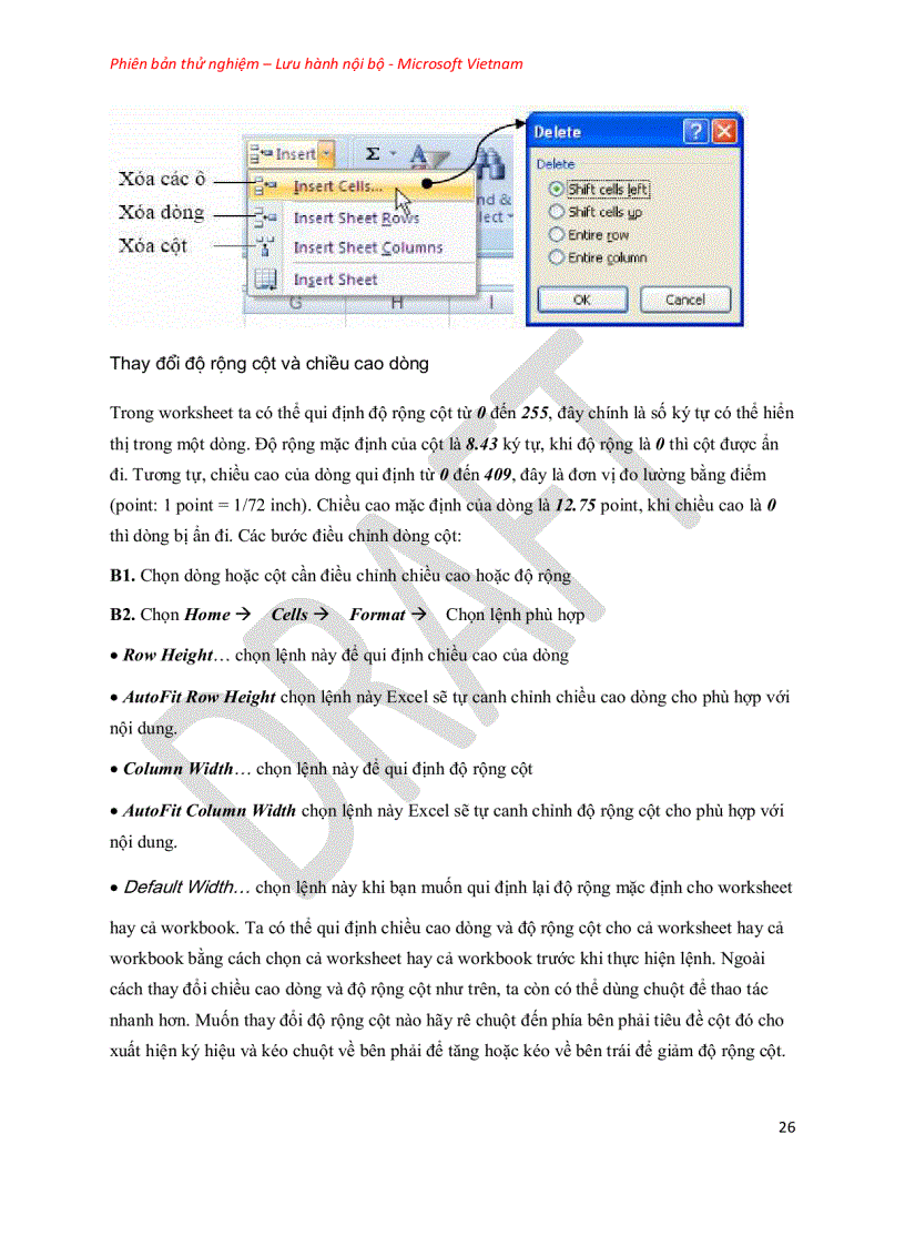 image for page Giáo trình Excel 2010 Microsoft Việt Nam