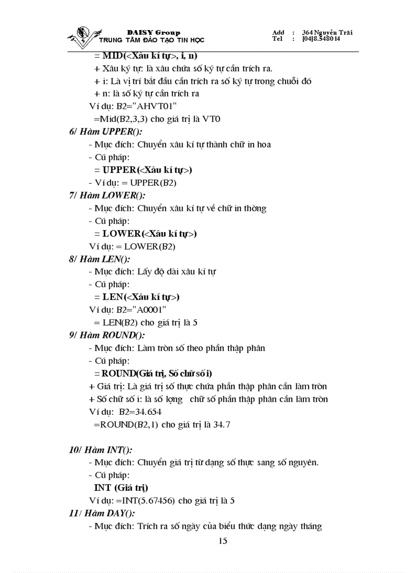 image for page Giao trinh Excel