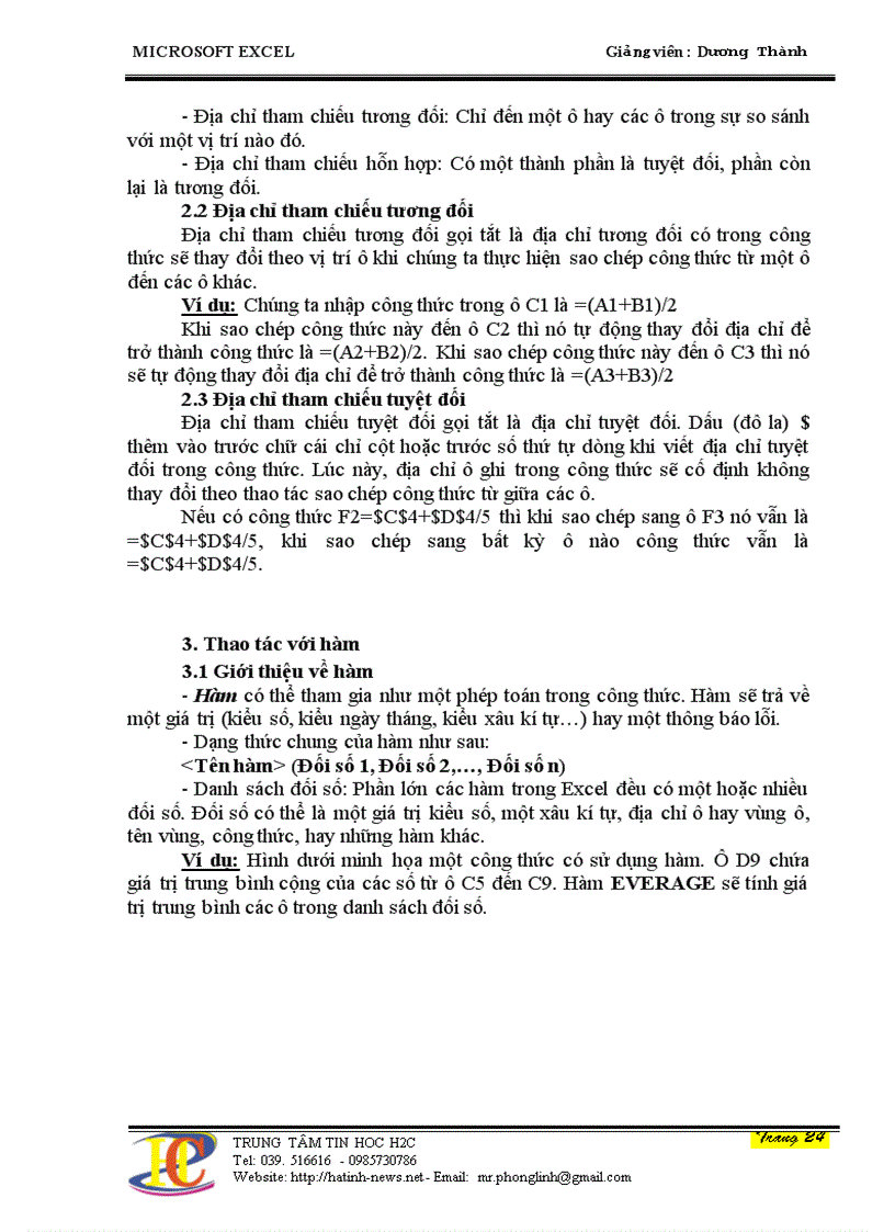 image for page Giáo trình excell toàn tập