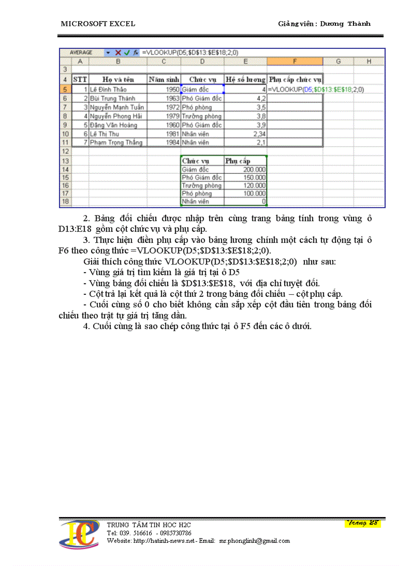 image for page Giáo trình excell toàn tập