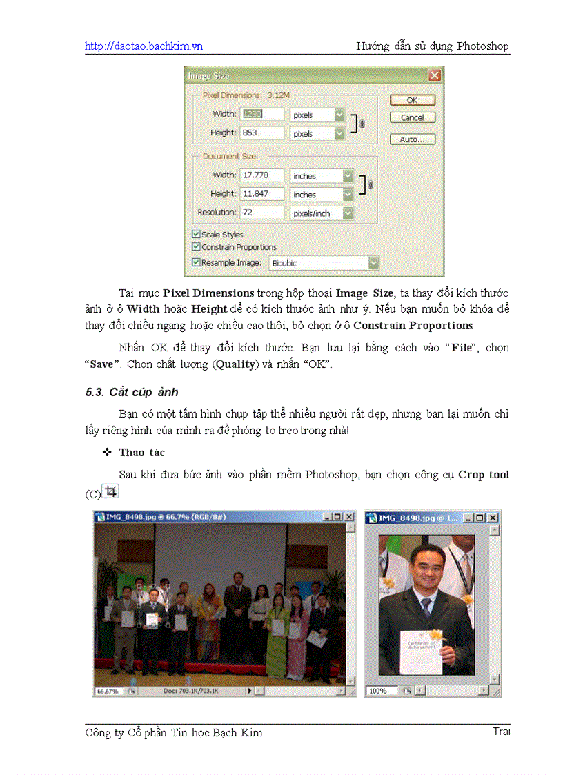 image for page Giáo trình hướng dẫn sử dụng phần mềm Photoshop