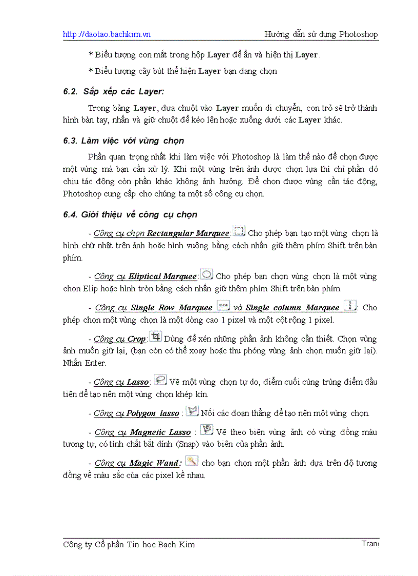image for page Giáo trình hướng dẫn sử dụng phần mềm Photoshop