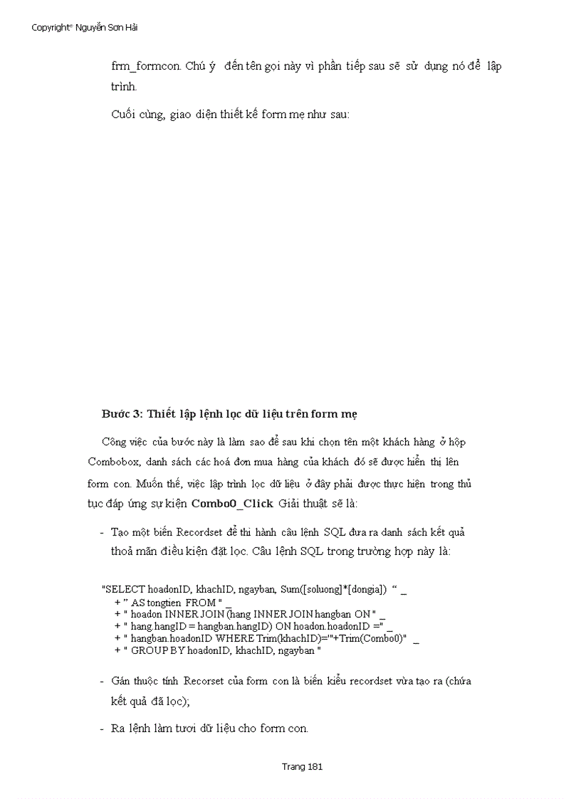 image for page Giao trinh Microsoft Access 2000