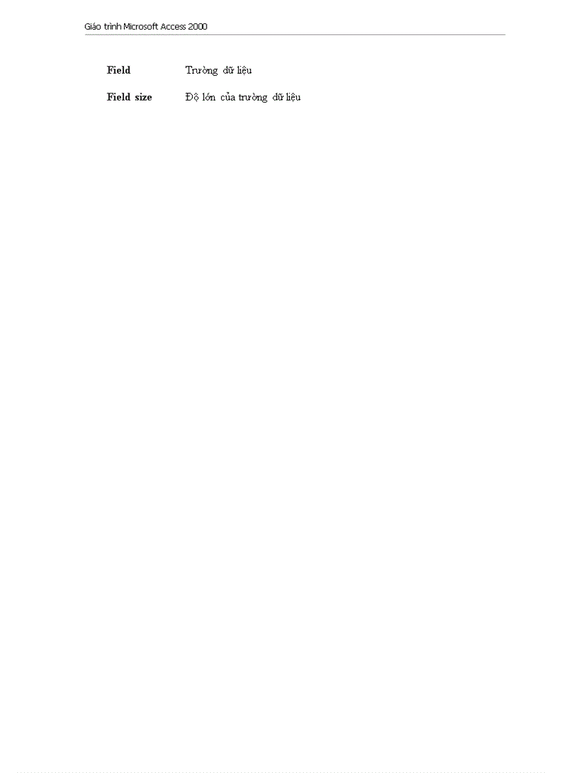 image for page Giao trinh Microsoft Access 2000