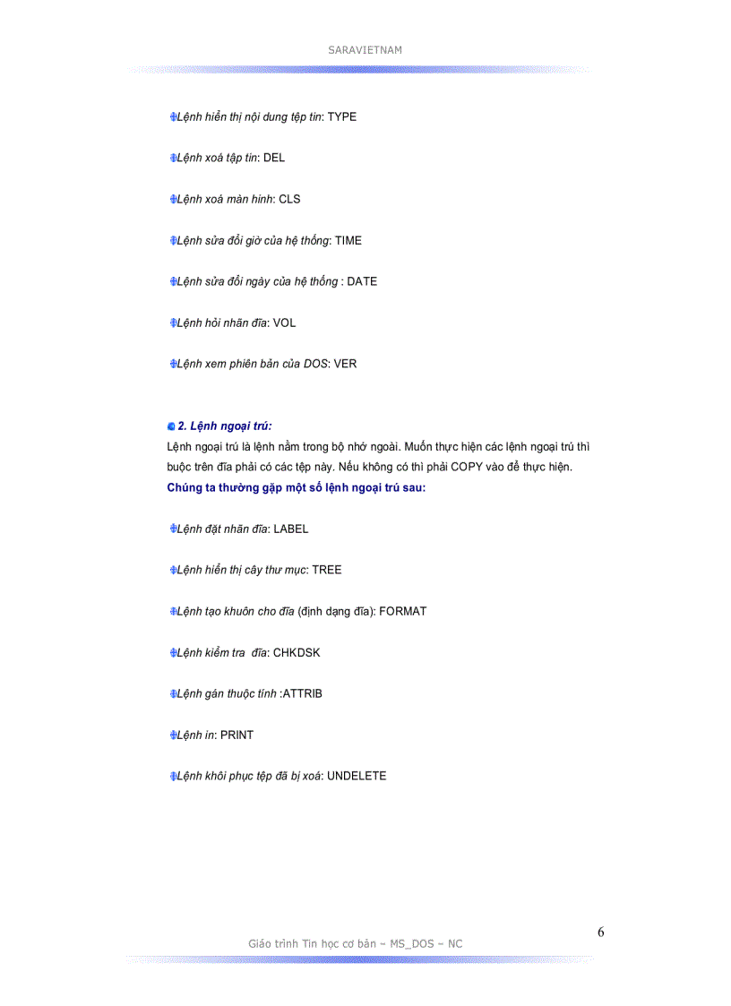 image for page Giáo trình MS DOS