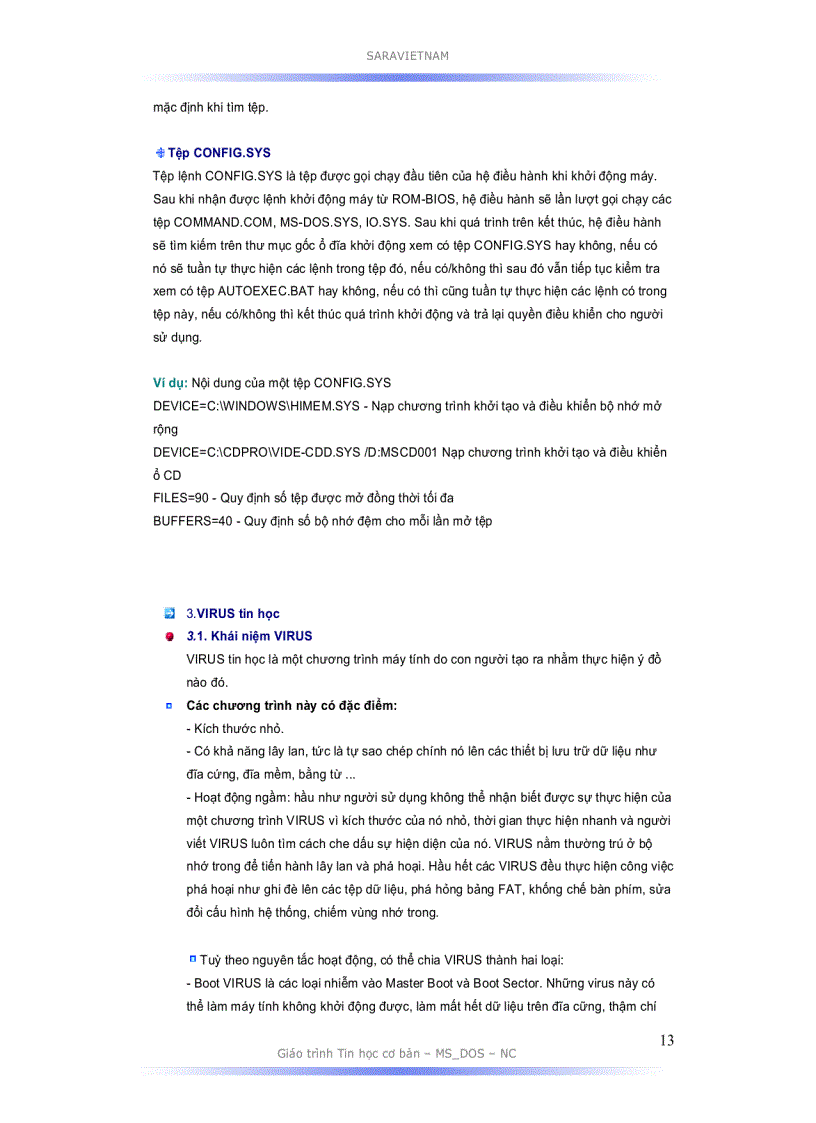 image for page Giáo trình MS DOS