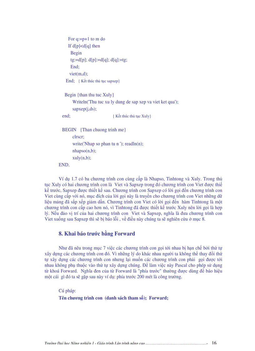 image for page Giáo trình pascal nâng cao