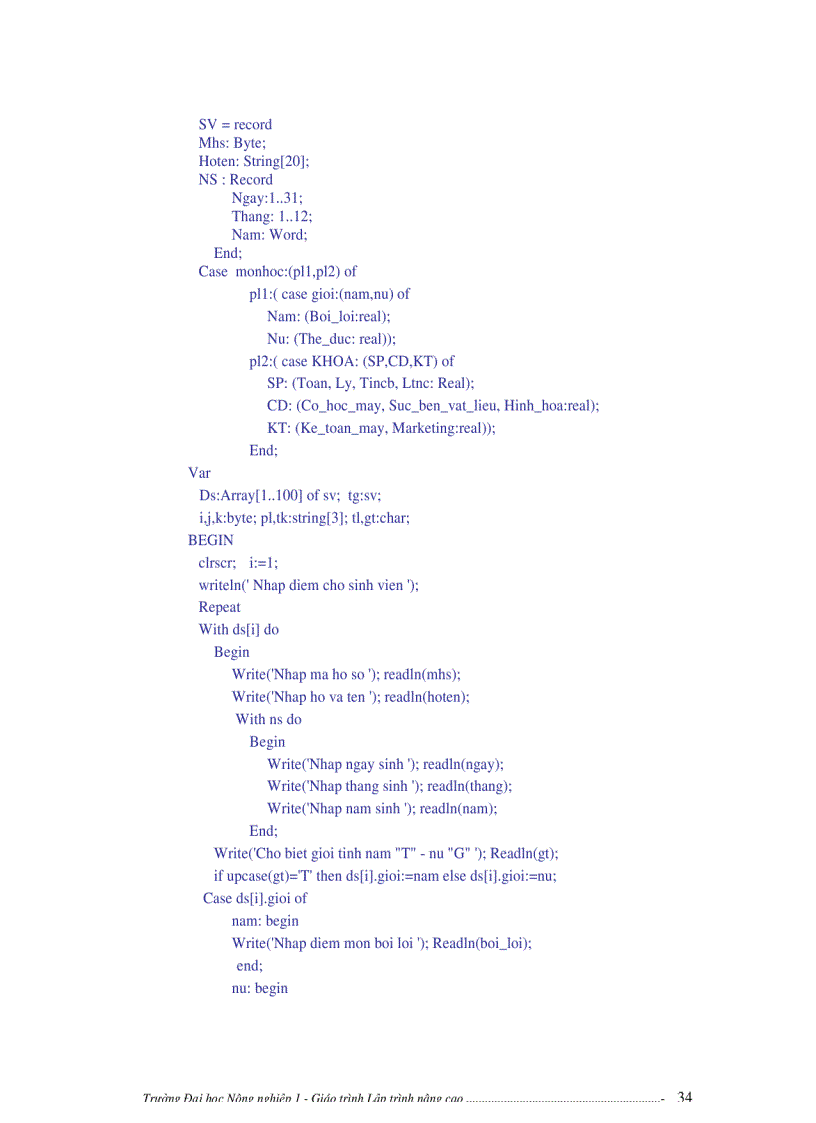 image for page Giáo trình pascal nâng cao