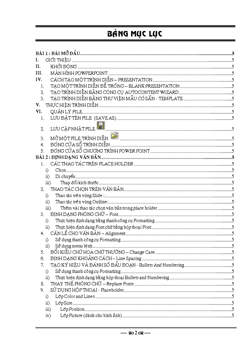 image for page Giáo trình Powerpoint 2003