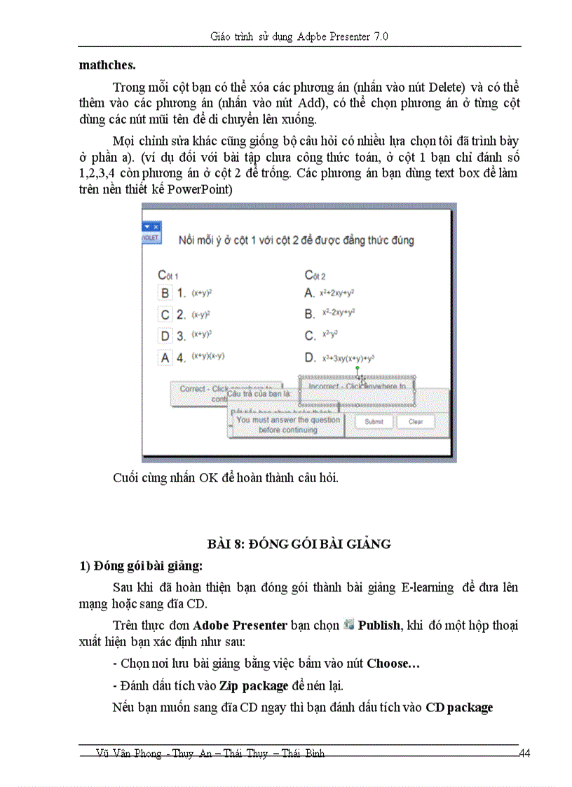 image for page Giáo trình Presenter 7 0 để thiết kế E learning
