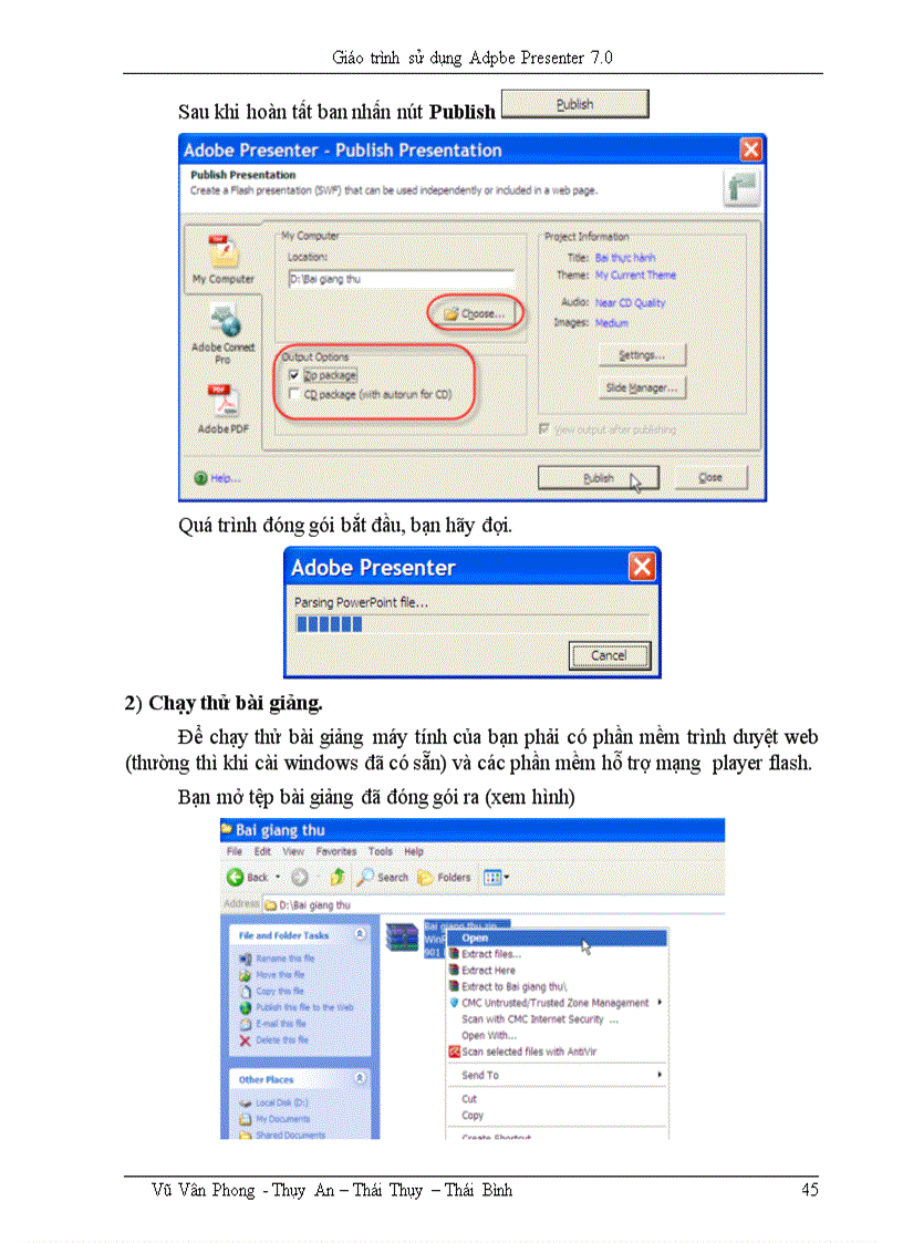 image for page Giáo trình Presenter 7 0 để thiết kế E learning