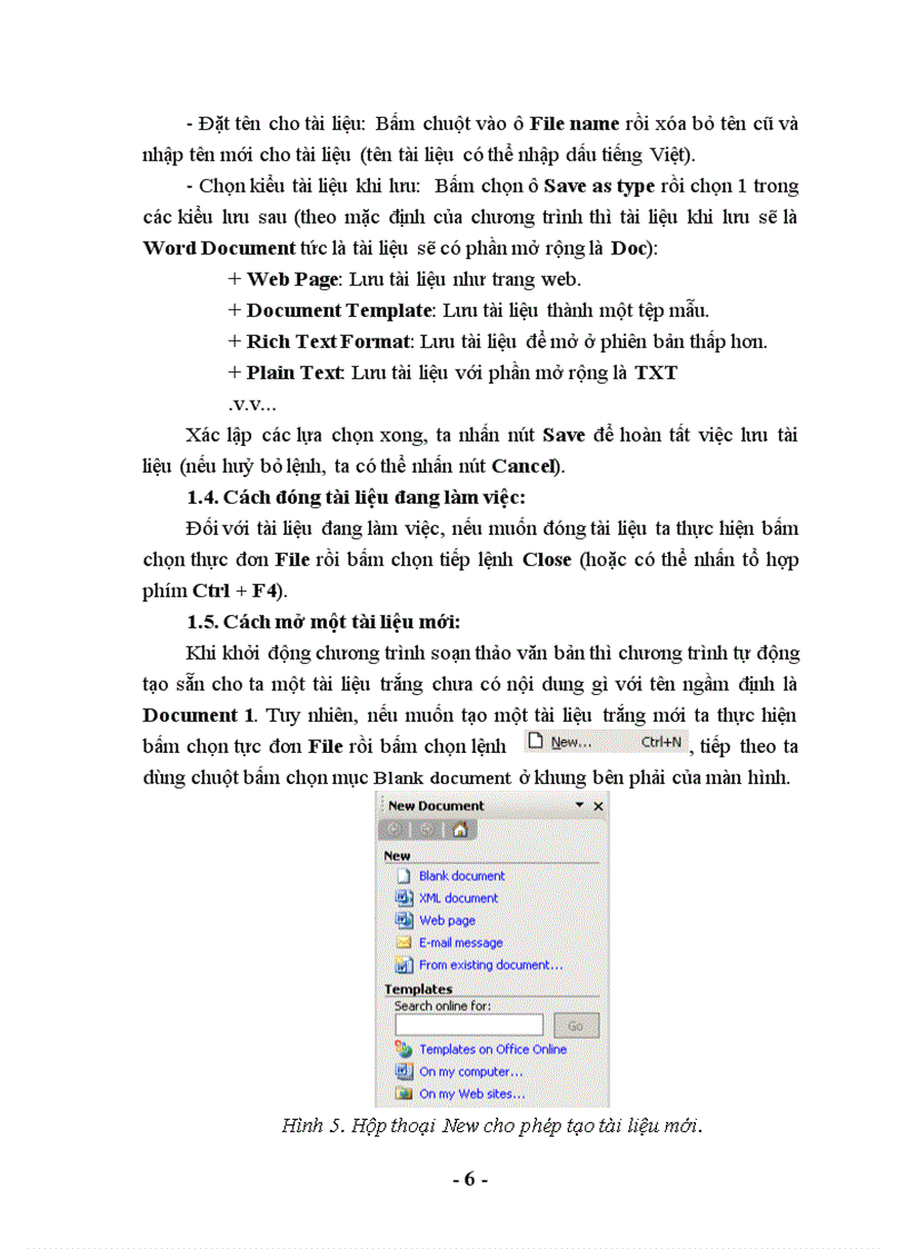 image for page Giáo trình soạn thảo văn bản Word 2003