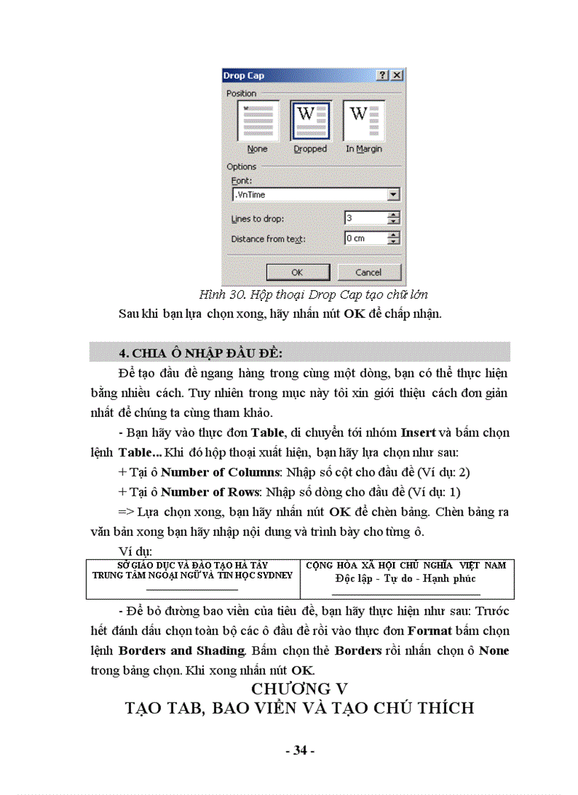 image for page Giáo trình soạn thảo văn bản Word 2003
