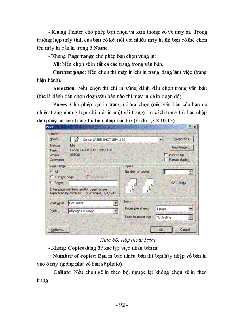 image for page Giáo trình soạn thảo văn bản Word 2003