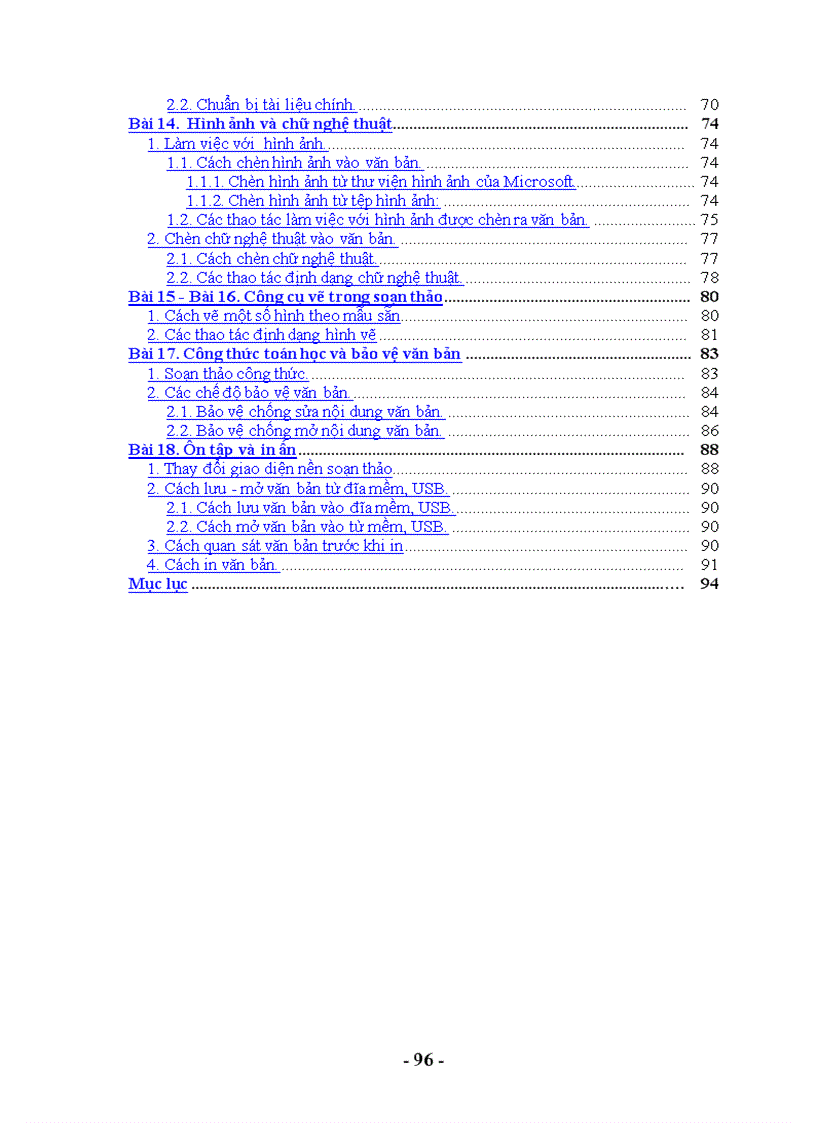 image for page Giáo trình soạn thảo văn bản Word 2003