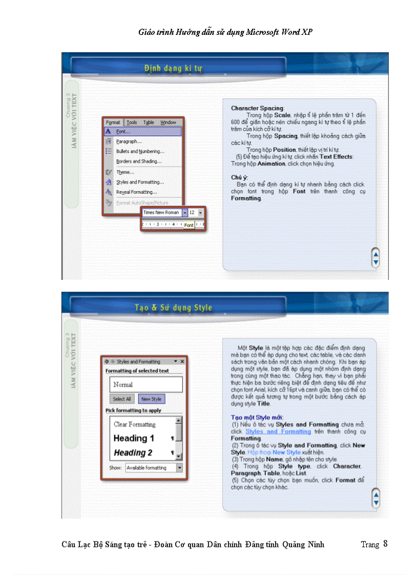 image for page Giáo trình sử dụng Word XP