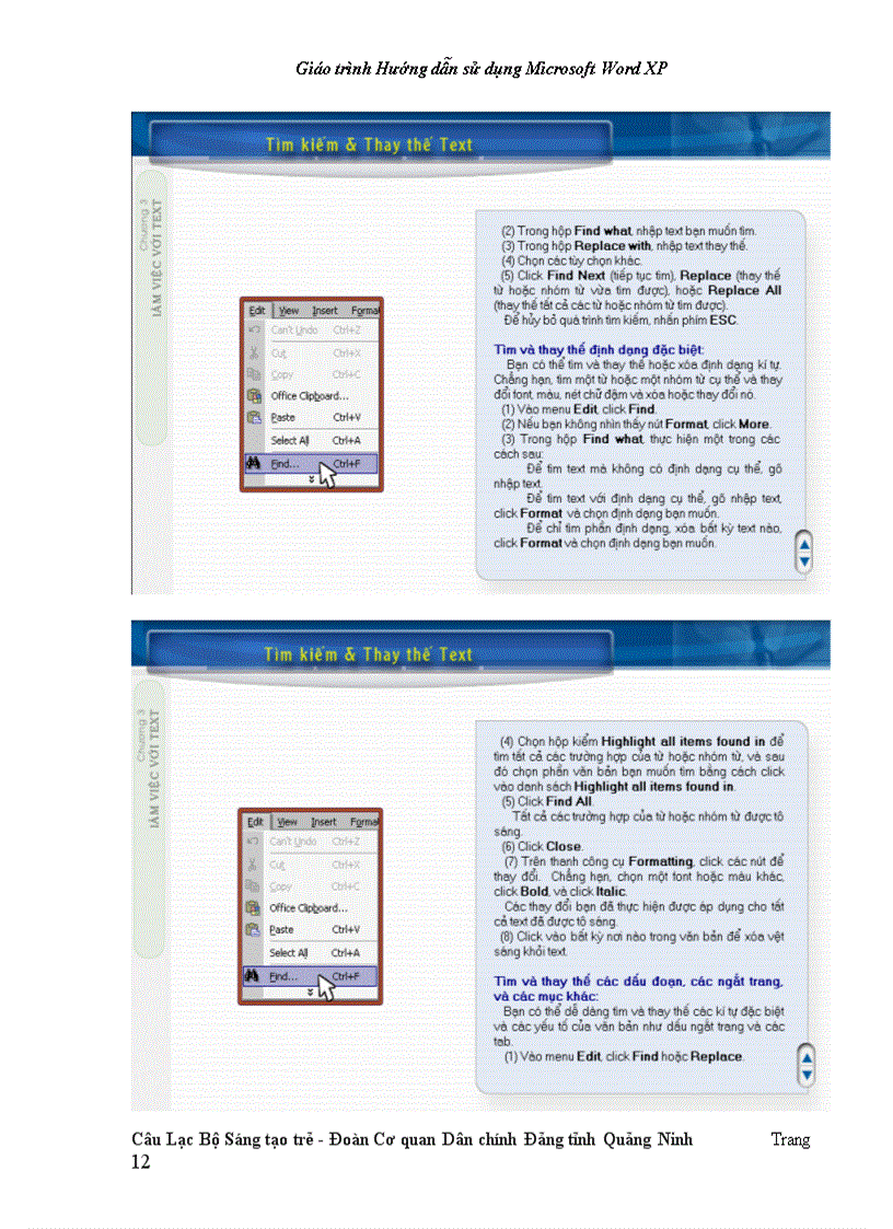 image for page Giáo trình sử dụng Word XP