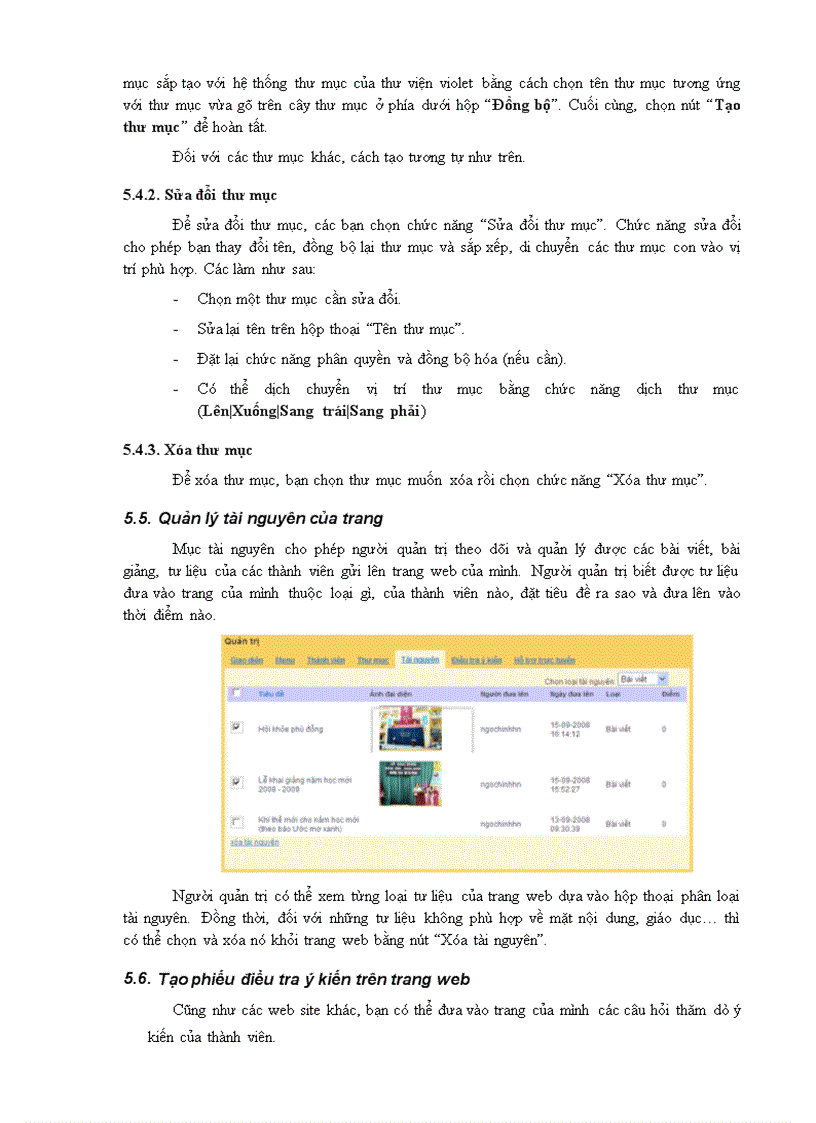 image for page Giáo trình tạo Website trên Violet