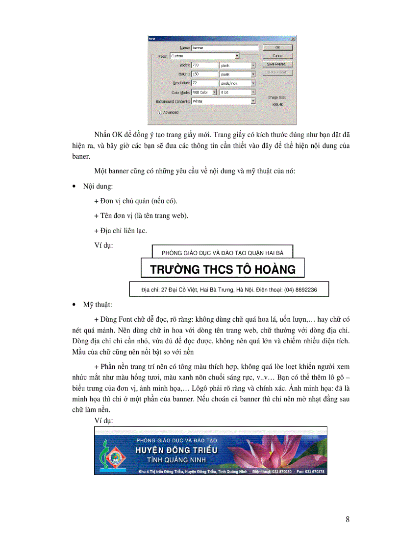 image for page Giáo trình tạo website