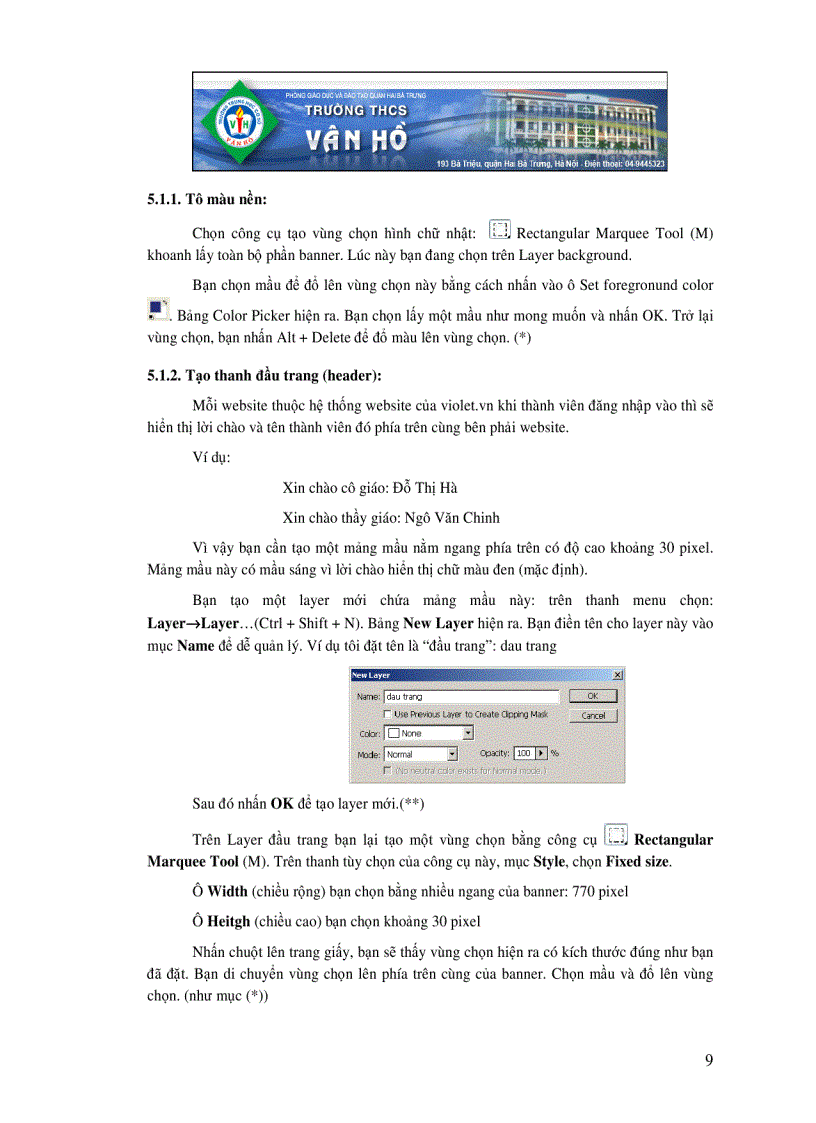 image for page Giáo trình tạo website