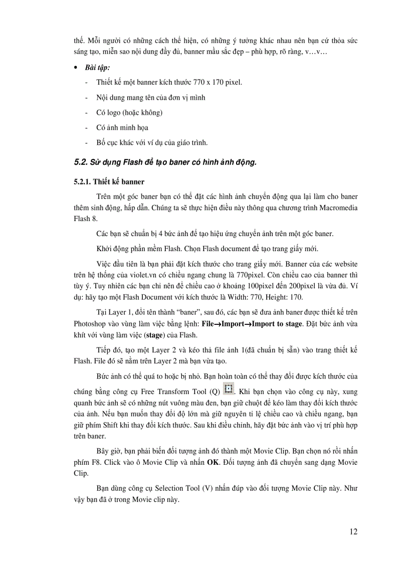 image for page Giáo trình tạo website