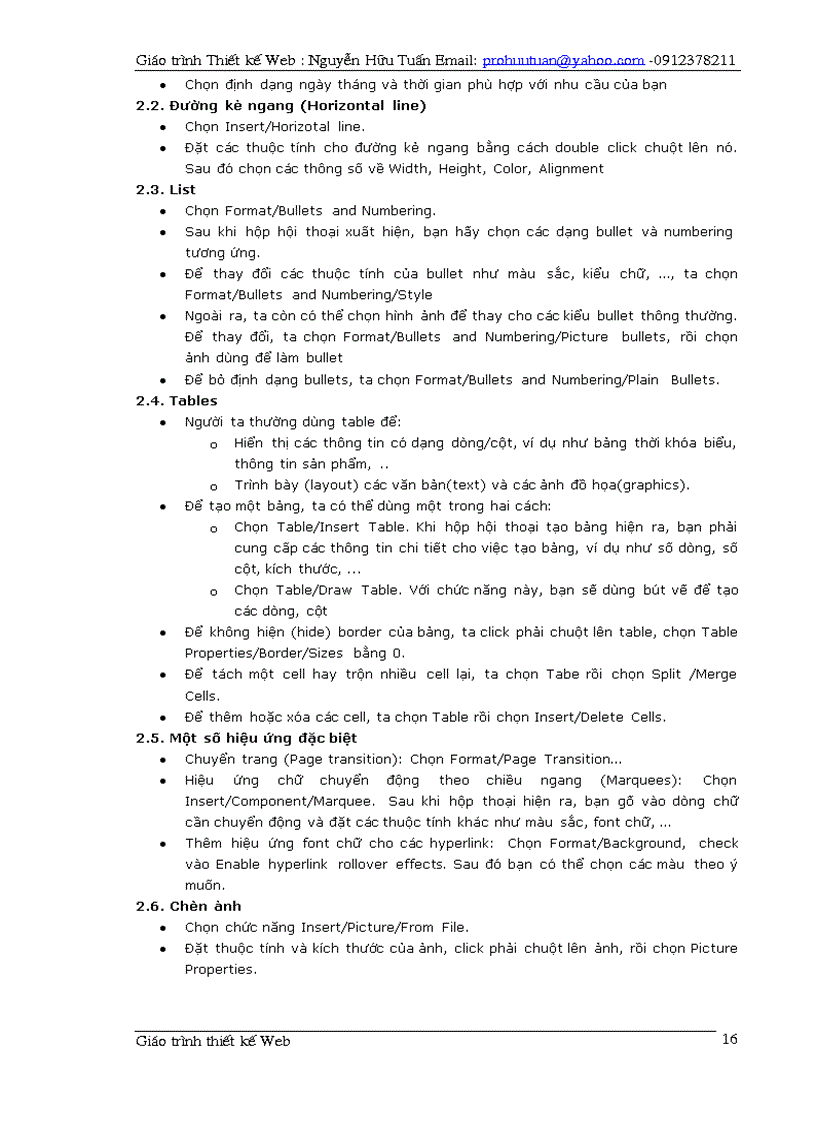 image for page Giáo trinh thuyêt kế web