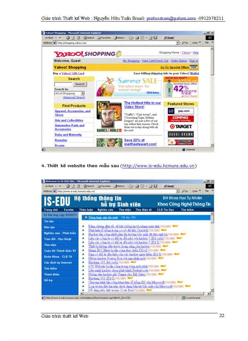 image for page Giáo trinh thuyêt kế web