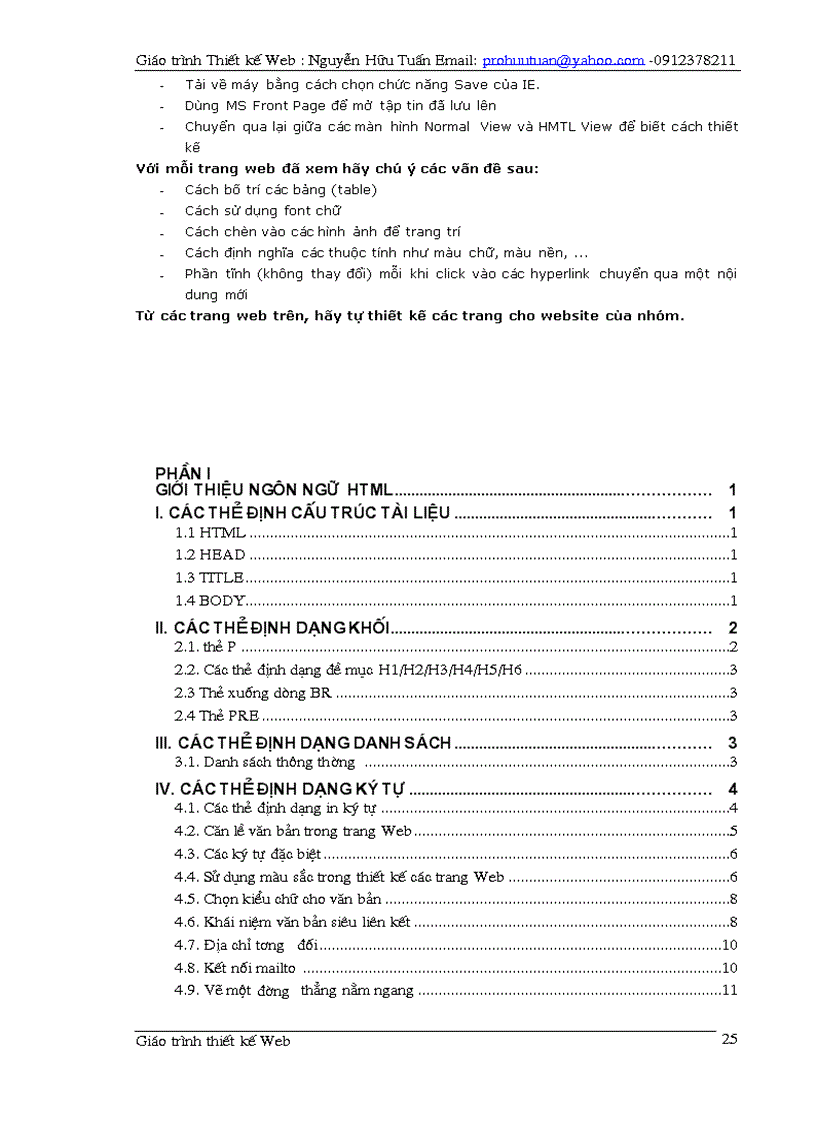 image for page Giáo trinh thuyêt kế web