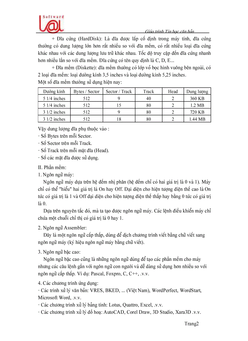 image for page Giao trinh tin hoc can ban 2