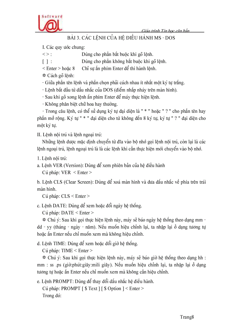 image for page Giao trinh tin hoc can ban 2