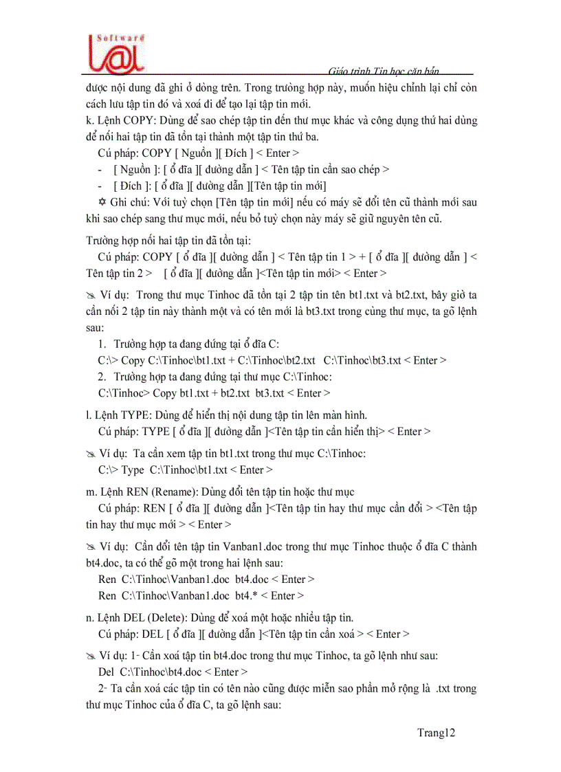 image for page Giao trinh tin hoc can ban 2