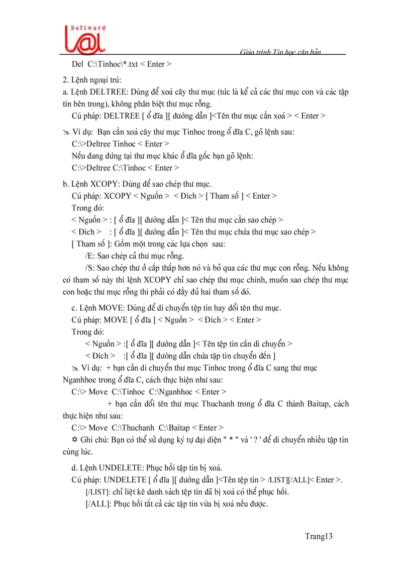 image for page Giao trinh tin hoc can ban 2