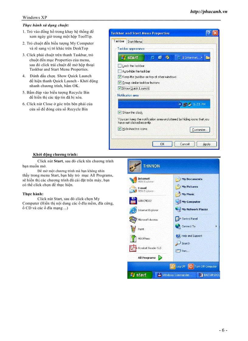 image for page Giáo trình Windows XP