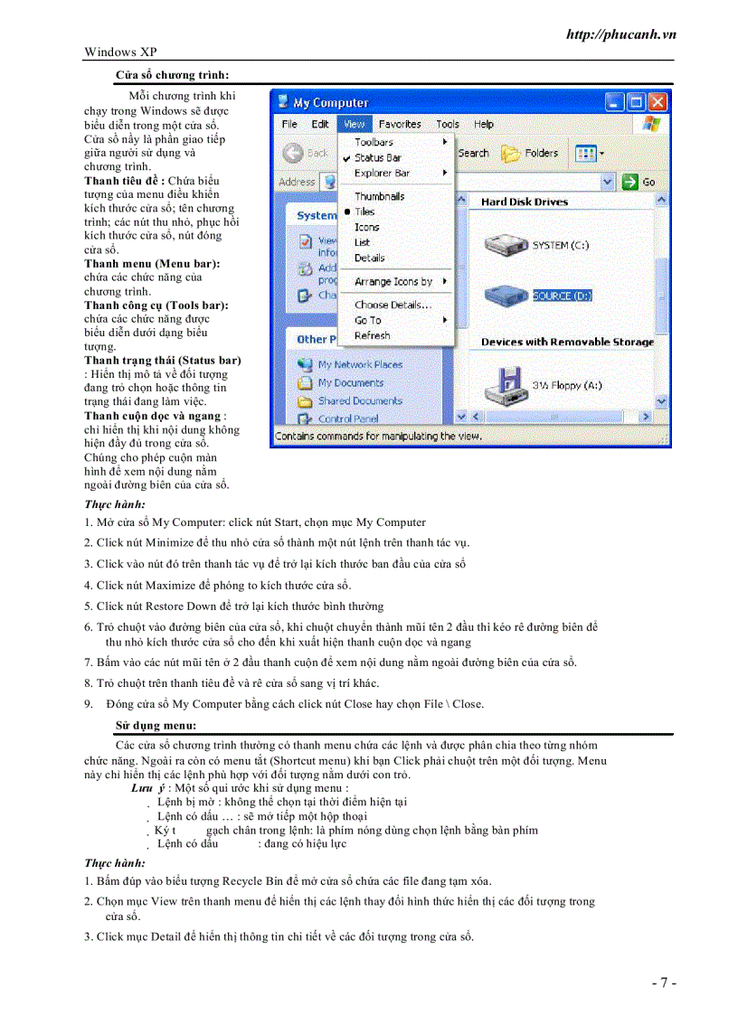 image for page Giáo trình Windows XP
