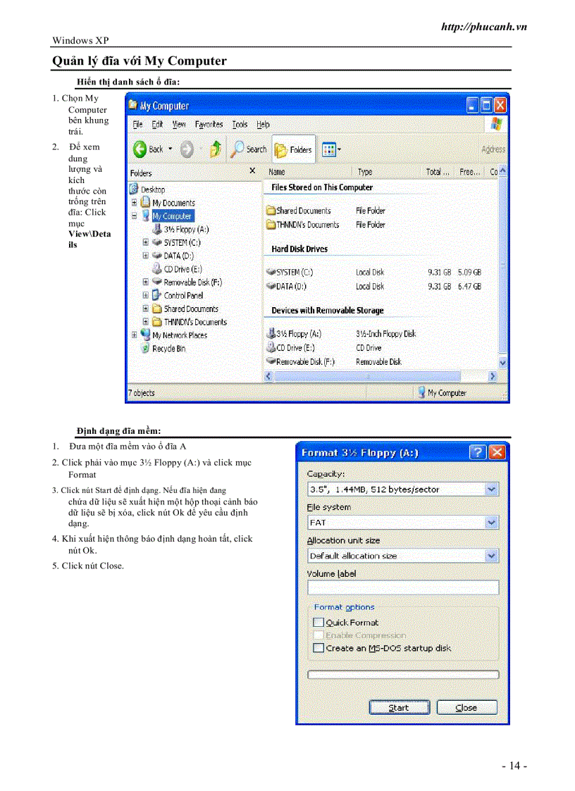 image for page Giáo trình Windows XP