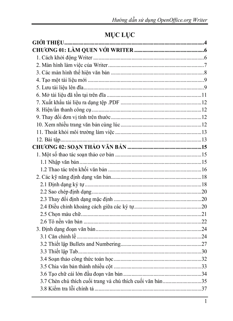 image for page Giáo trình Writer org