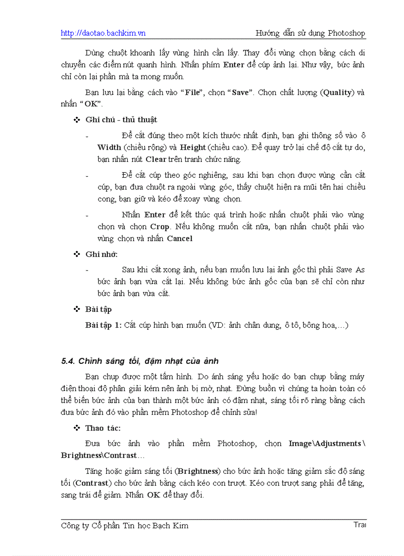 image for page Giao trinh huong dan su dung phan mem Photoshop 1