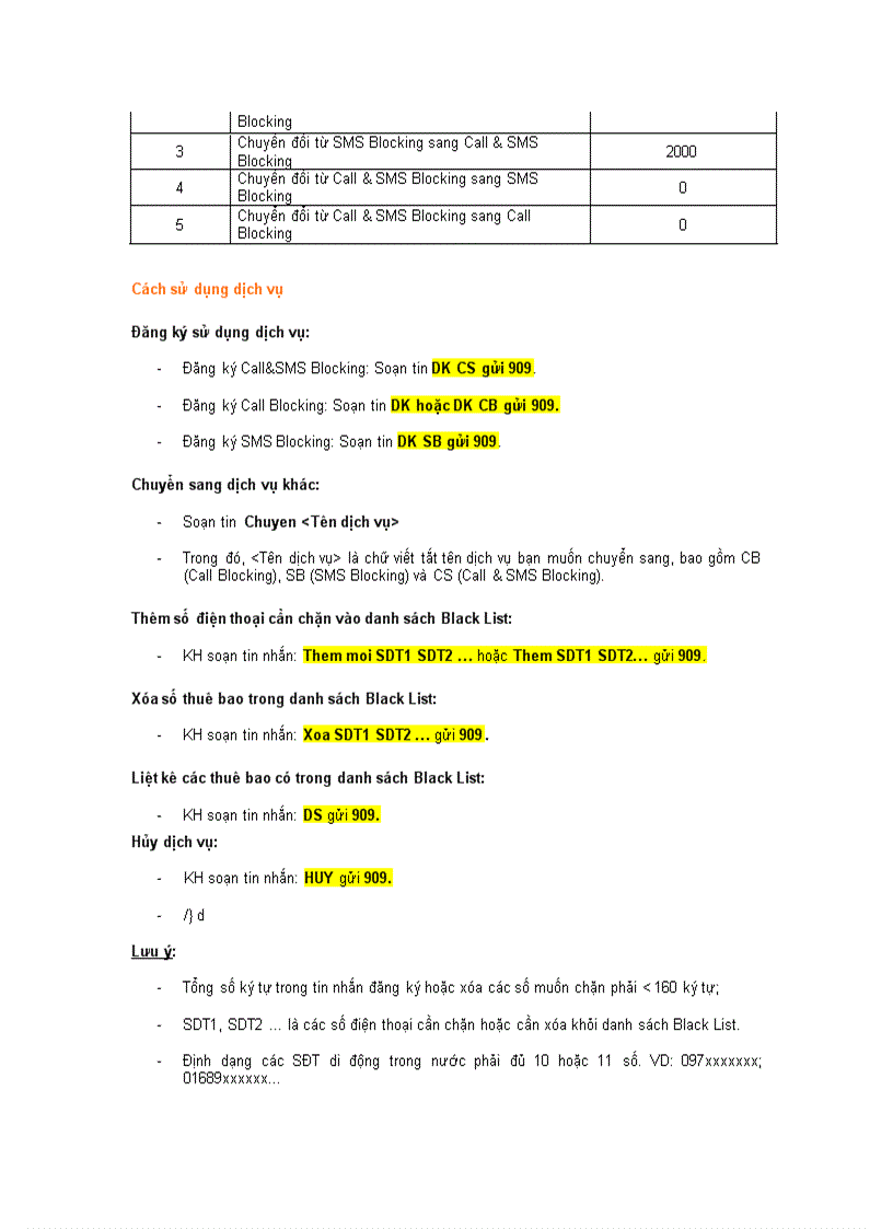 image for page Giới thiệu dịch vụ Call và SMS Blocking