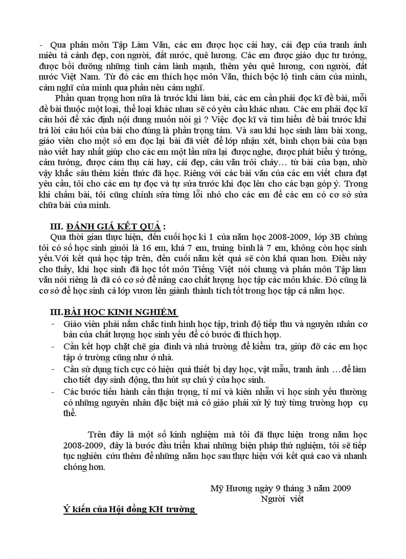image for page Giúp học sinh học tốt phân môn Tập Làm Văn lớp 3